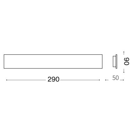 Ideal Lux - LED-Wandleuchte ZIG ZAG LED/12,5W/230V 29 cm CRI 90 weiß