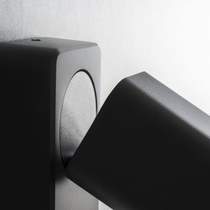Ideal Lux - LED-Wandspot RUDY 1xGU10/7W/230V CRI 90 schwarz