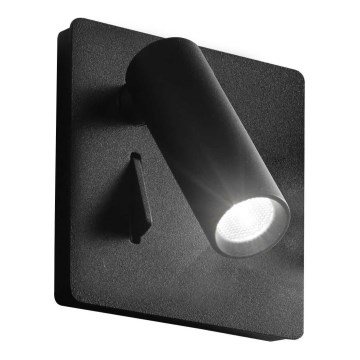 Ideal Lux - LED-Wandstrahler LITE LED/3W/230V CRI 90 schwarz