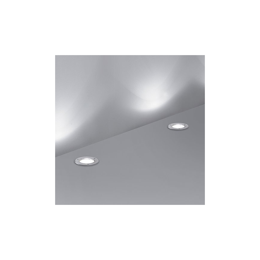 Ideal Lux - Outdoor-Einfahrtsleuchte PARK 1xGU10/20W/230V IP65 matt Chrom
