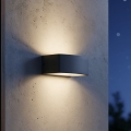 Ideal Lux - Outdoor-Wandleuchte ANDROMEDA 1xE27/60W/230V IP55 anthrazit