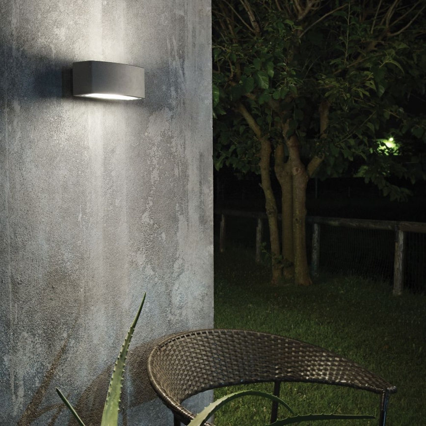 Ideal Lux - Outdoor-Wandleuchte ANDROMEDA 1xE27/60W/230V IP55 anthrazit