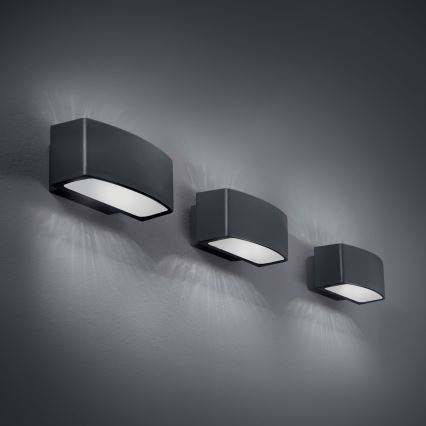 Ideal Lux - Outdoor-Wandleuchte ANDROMEDA 1xE27/60W/230V IP55 anthrazit