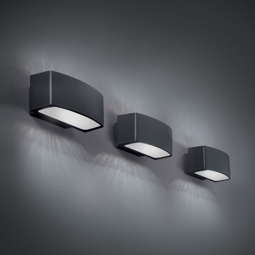 Ideal Lux - Outdoor-Wandleuchte ANDROMEDA 1xE27/60W/230V IP55 anthrazit