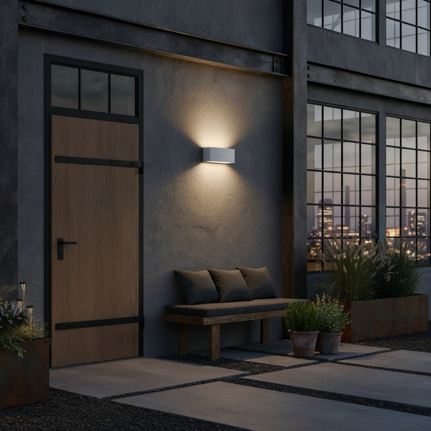 Ideal Lux - Outdoor-Wandleuchte ANDROMEDA 1xE27/60W/230V IP55 weiß