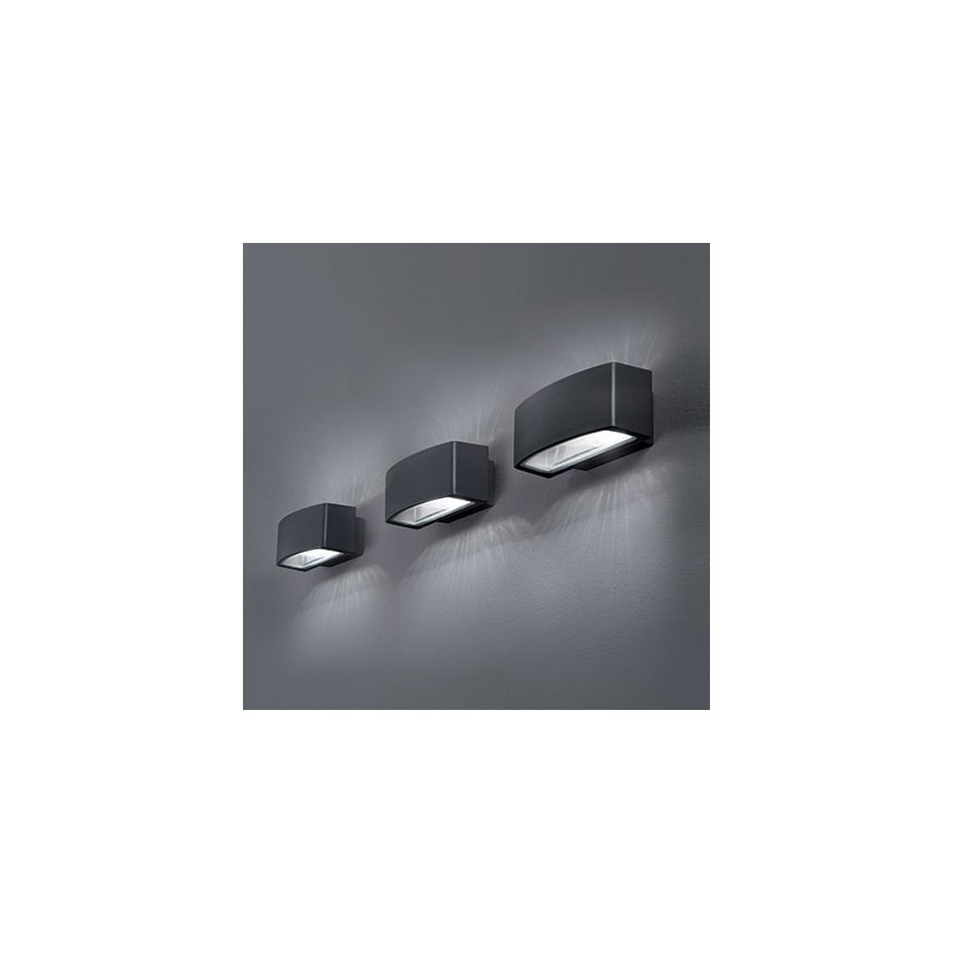 Ideal Lux - Outdoor-Wandleuchte ANDROMEDA 2xE27/60W/230V IP55 anthrazit