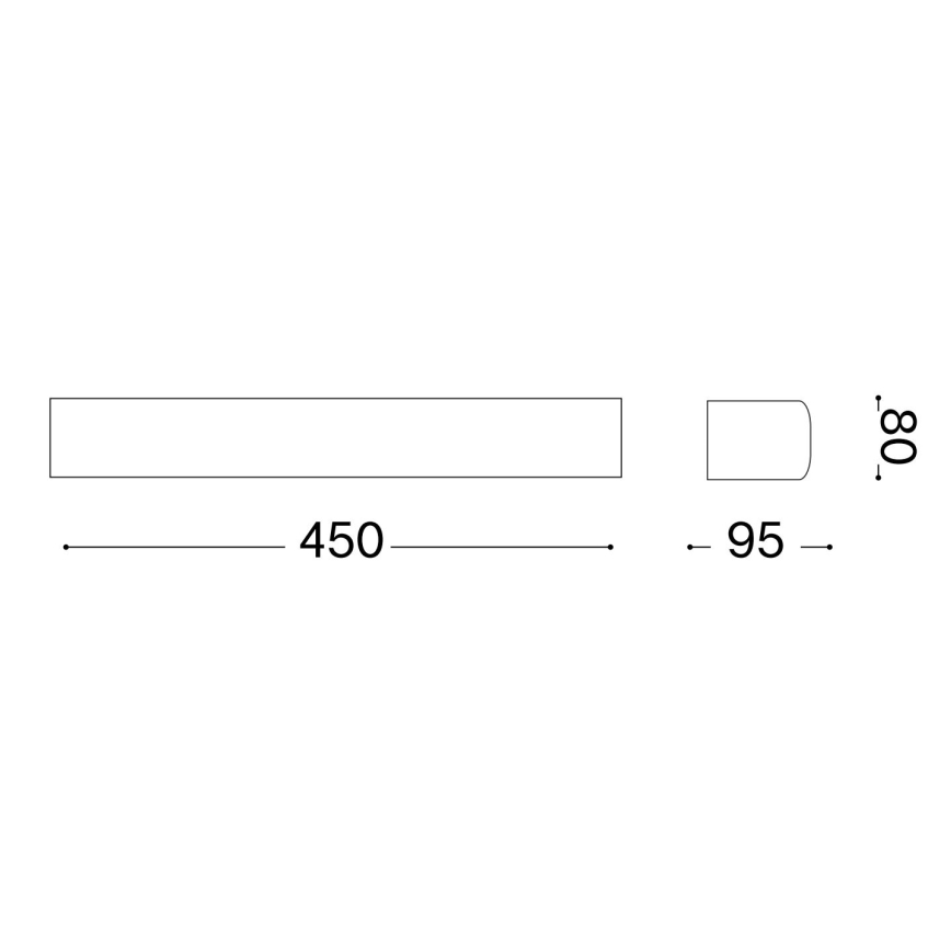 Ideal Lux - Outdoor-Wandleuchte ANDROMEDA 2xE27/60W/230V IP55 braun