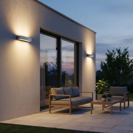 Ideal Lux - Outdoor-Wandleuchte ANDROMEDA 2xE27/60W/230V IP55 weiß