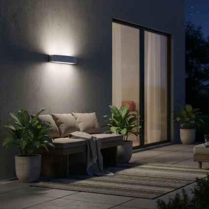 Ideal Lux - Outdoor-Wandleuchte ANDROMEDA 2xE27/60W/230V IP55 weiß
