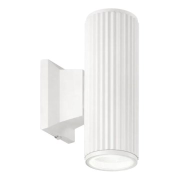 Ideal Lux - Outdoor-Wandleuchte BASE 2xGU10/28W/230V IP44 weiß