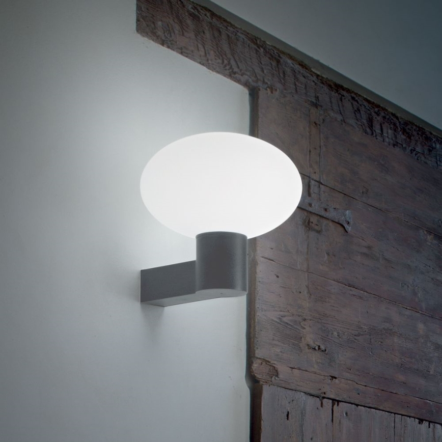 Ideal Lux - Outdoor-Wandleuchte CLIO 1xE27/42W/230V IP44 anthrazit