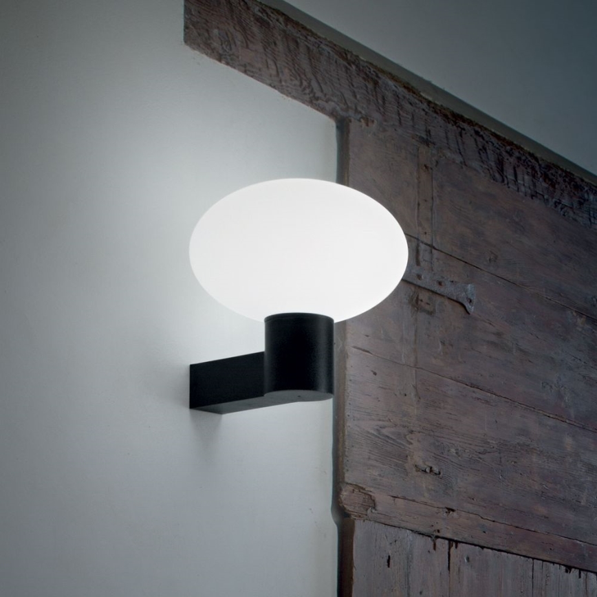 Ideal Lux - Outdoor-Wandleuchte CLIO 1xE27/42W/230V IP44 schwarz
