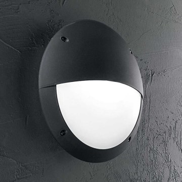 Ideal Lux - Outdoor-Wandleuchte LUCIA 1xE27/23W/230V IP66 schwarz