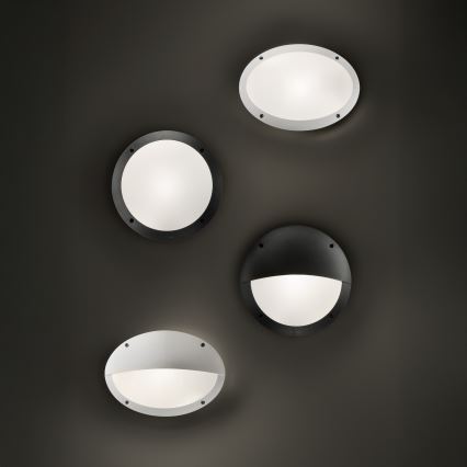 Ideal Lux - Outdoor-Wandleuchte LUCIA 1xE27/23W/230V IP66 schwarz
