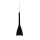 Ideal Lux - Pendelleuchte an Kabel FLUT 1xE14/40W/230V Ø 10,5 cm schwarz