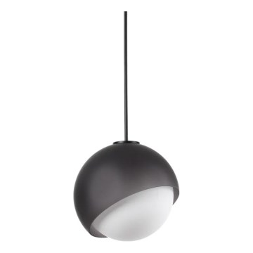 Ideal Lux - Pendelleuchte BLOOM mit Kabel 1xE27/42W/230V Ø 22 cm schwarz