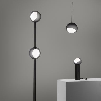 Ideal Lux - Pendelleuchte BLOOM mit Kabel, 1xE27/42W/230V, Ø 30 cm, schwarz