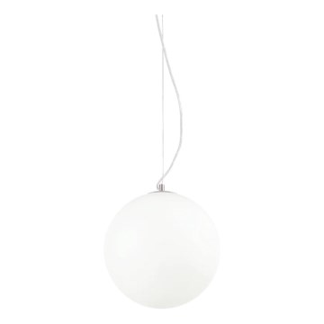 Ideal Lux - Pendelleuchte MAPA mit Kabelaufhängung 1xE27/42W/230V Ø 30 cm Weiß