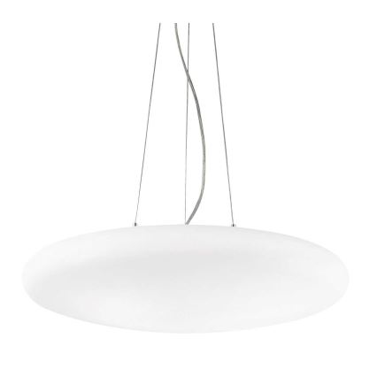 Ideal Lux - Pendelleuchte SMARTIES mit Kabelaufhängung, 3x E27/42W/230V, 50 cm, weiß