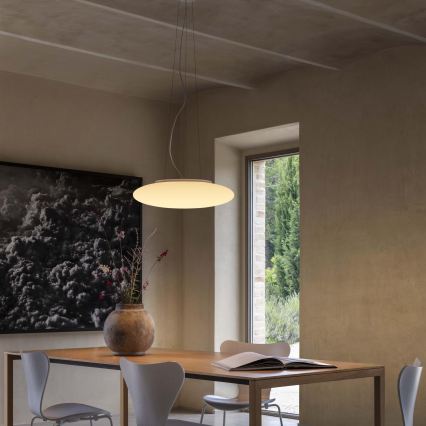 Ideal Lux - Pendelleuchte SMARTIES mit Kabelaufhängung, 3x E27/42W/230V, 50 cm, weiß