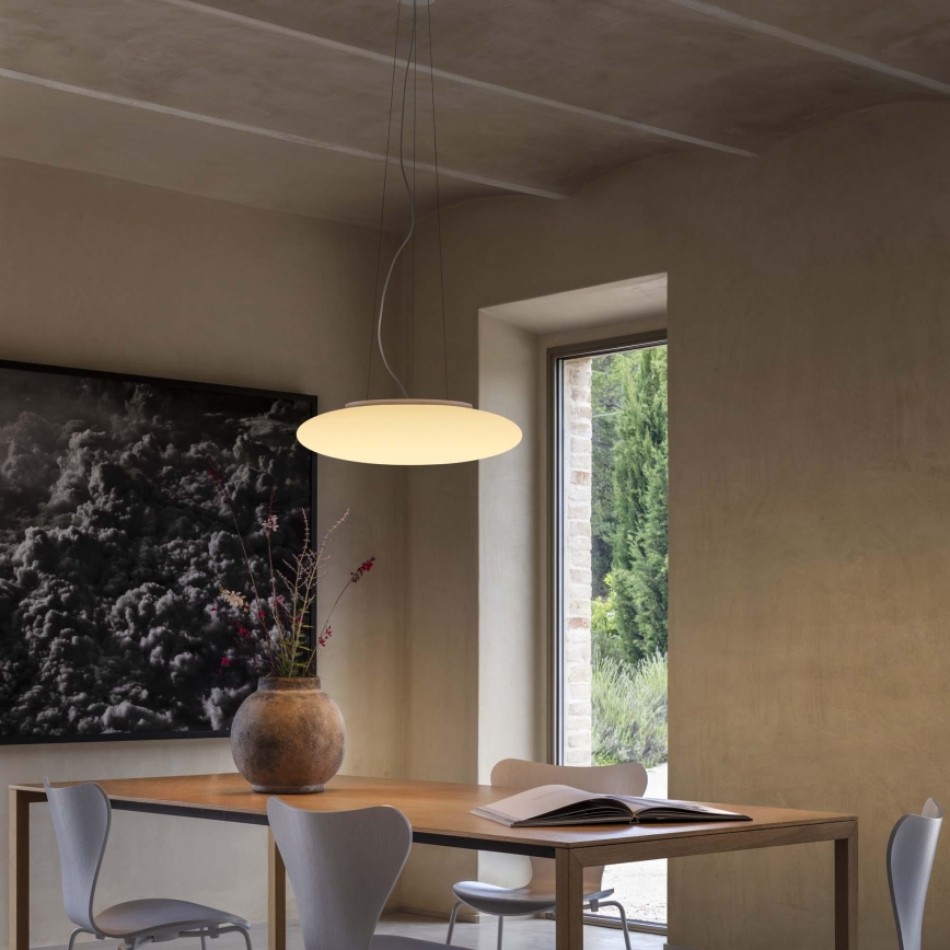 Ideal Lux - Pendelleuchte SMARTIES mit Kabelaufhängung, 3x E27/42W/230V, 50 cm, weiß