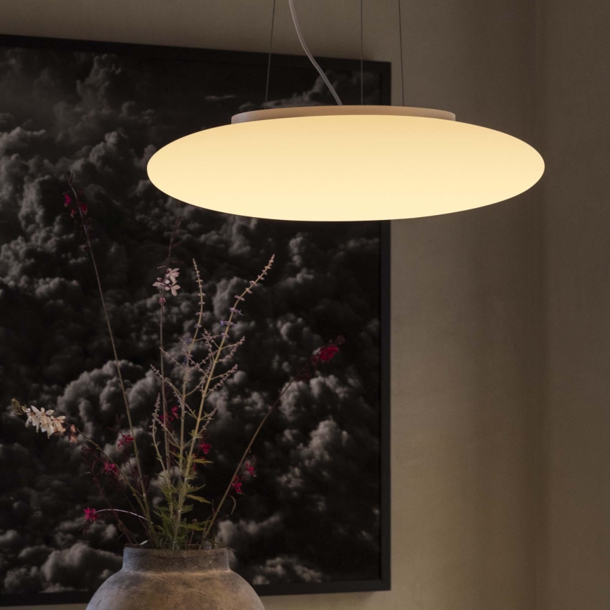 Ideal Lux - Pendelleuchte SMARTIES mit Kabelaufhängung, 3x E27/42W/230V, 50 cm, weiß