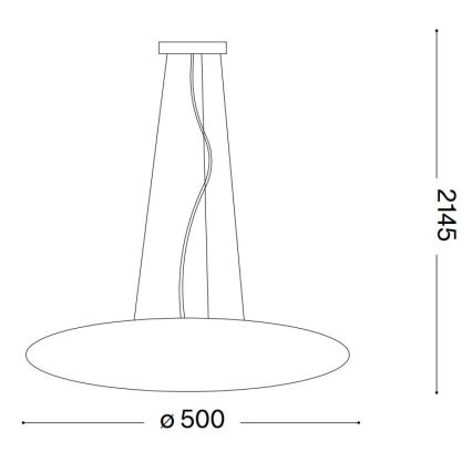 Ideal Lux - Pendelleuchte SMARTIES mit Kabelaufhängung, 3x E27/42W/230V, 50 cm, weiß