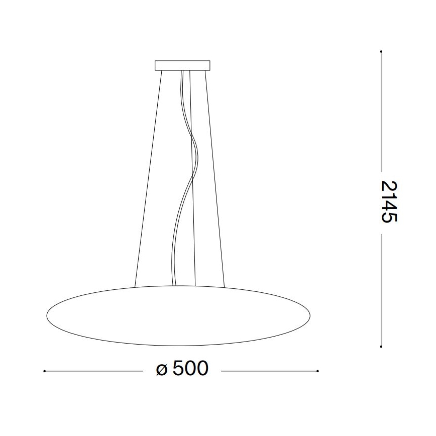 Ideal Lux - Pendelleuchte SMARTIES mit Kabelaufhängung, 3x E27/42W/230V, 50 cm, weiß