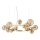 Ideal Lux - PERLAGE LED-Hängeleuchte mit Kabel 14xG9/3W/230V Ø 85 cm Gold/Rauchbeige
