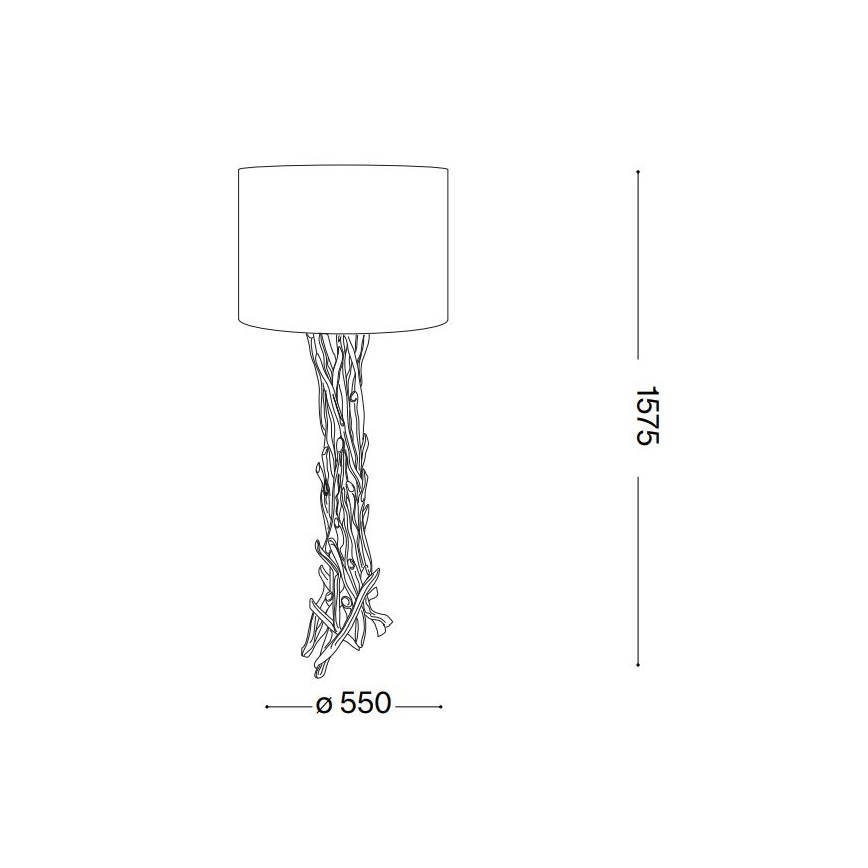 Ideal Lux - Stehleuchte DRIFTWOOD 1xE27/60W/230V Guave