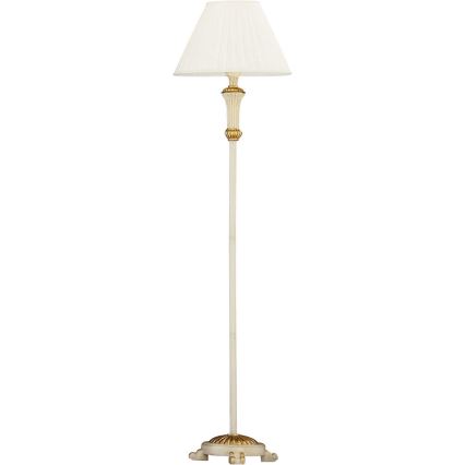 Ideal Lux - Stehleuchte FIRENZE 1xE14/40W/230V weiß/golden
