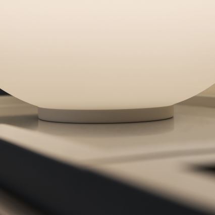 Ideal Lux - Tischlampe MAPA 1xE27/42W/230V Ø 20 cm weiß