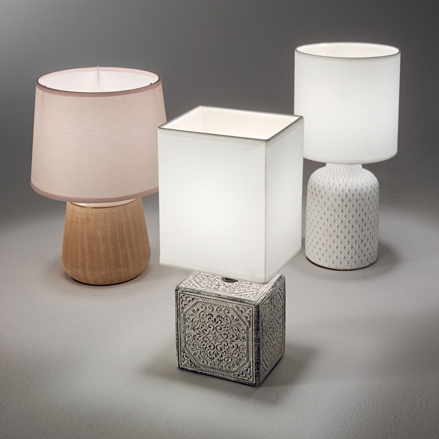 Ideal Lux - Tischleuchte KALI 1xE14/40W/230V creme/beige