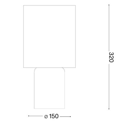 Ideal Lux - Tischleuchte KALI 1xE14/40W/230V cremefarben