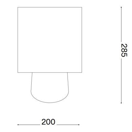 Ideal Lux - Tischleuchte KALI 1xE14/40W/230V Keramik/cremefarben/beige