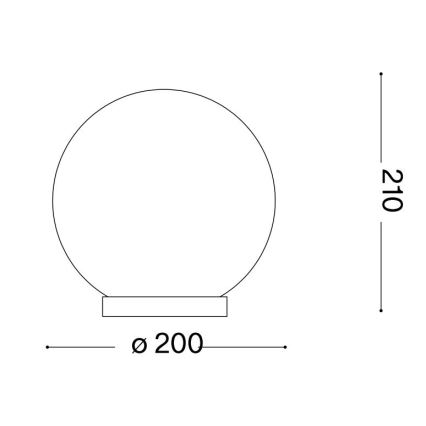 Ideal Lux - Tischleuchte MAPA 1xE27/60W/230V weiß