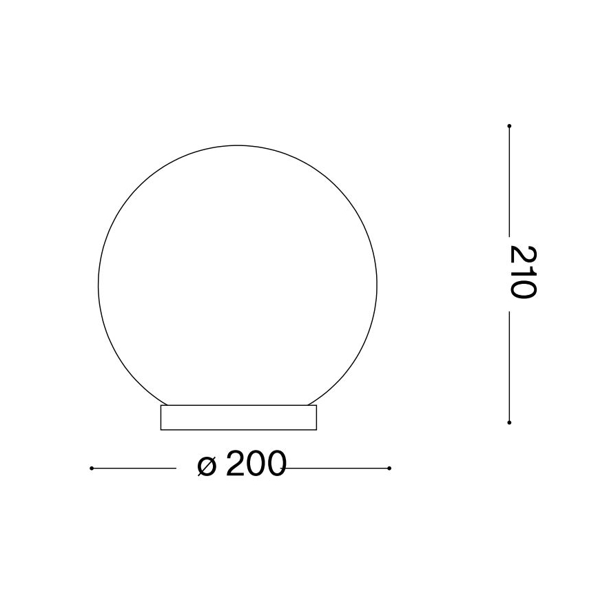 Ideal Lux - Tischleuchte MAPA 1xE27/60W/230V weiß