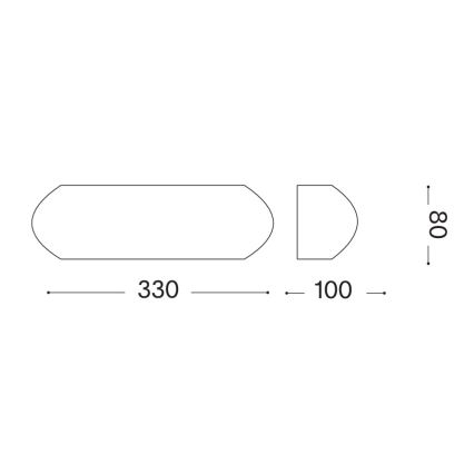 Ideal Lux - Wandleuchte 1xE27/60W/230V Anthrazit