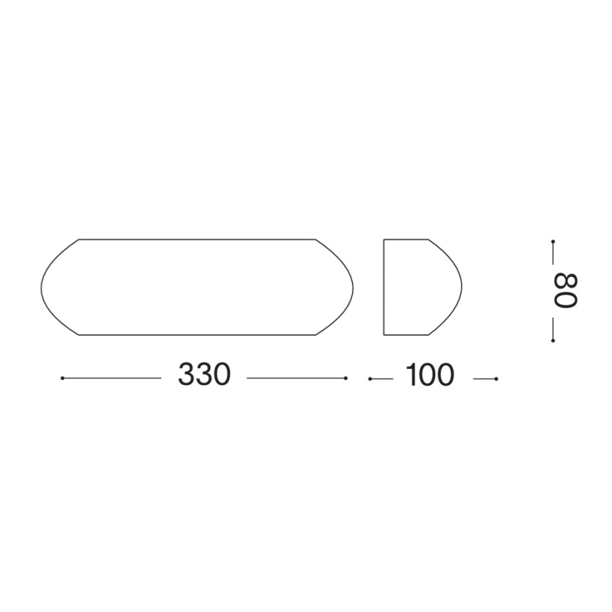 Ideal Lux - Wandleuchte 1xE27/60W/230V Anthrazit