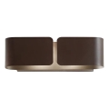 Ideal Lux - Wandleuchte CLIP 2xE27/60W/230V braun