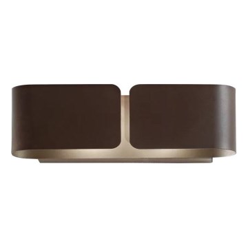 Ideal Lux - Wandleuchte CLIP 2xE27/60W/230V braun
