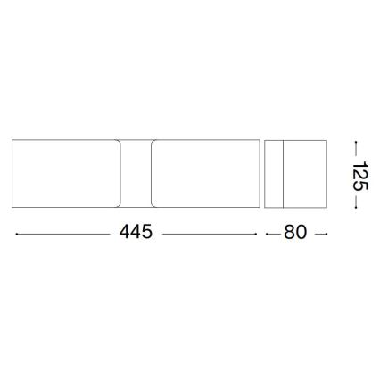 Ideal Lux - Wandleuchte CLIP 2xE27/60W/230V braun