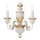 Ideal Lux - Wandleuchte FIRENZE 2xE14/40W/230V weiß/golden