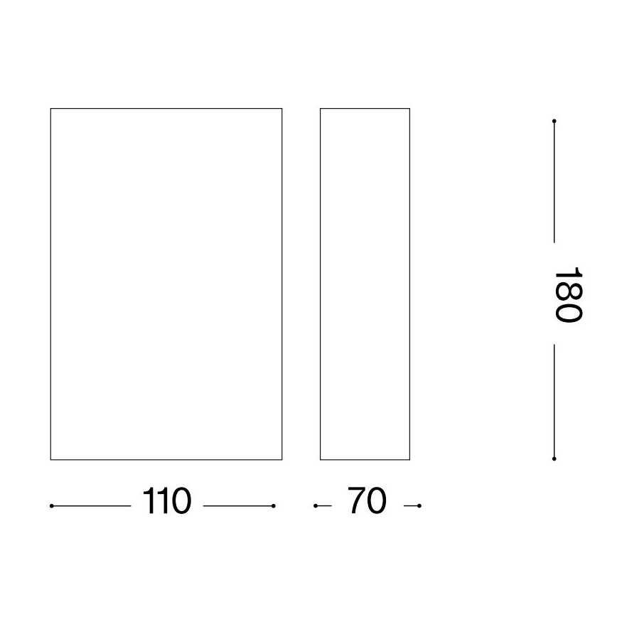 Ideal Lux - Wandleuchte FLASH 1xG9/40W/230V weiß