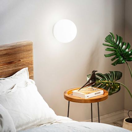 Ideal Lux - Wandleuchte MAPA 1x E27/42W/230V, Ø 30 cm, weiß