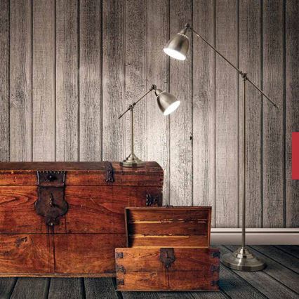 Ideal Lux - Wandleuchte NEWTON 1xE27/42W/230V bronzefarben
