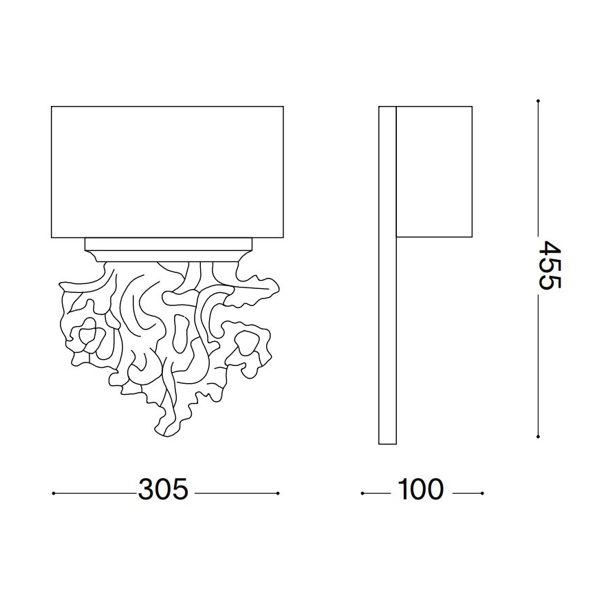 Ideal Lux - Wandleuchte PETER 2xE14/40W/230V
