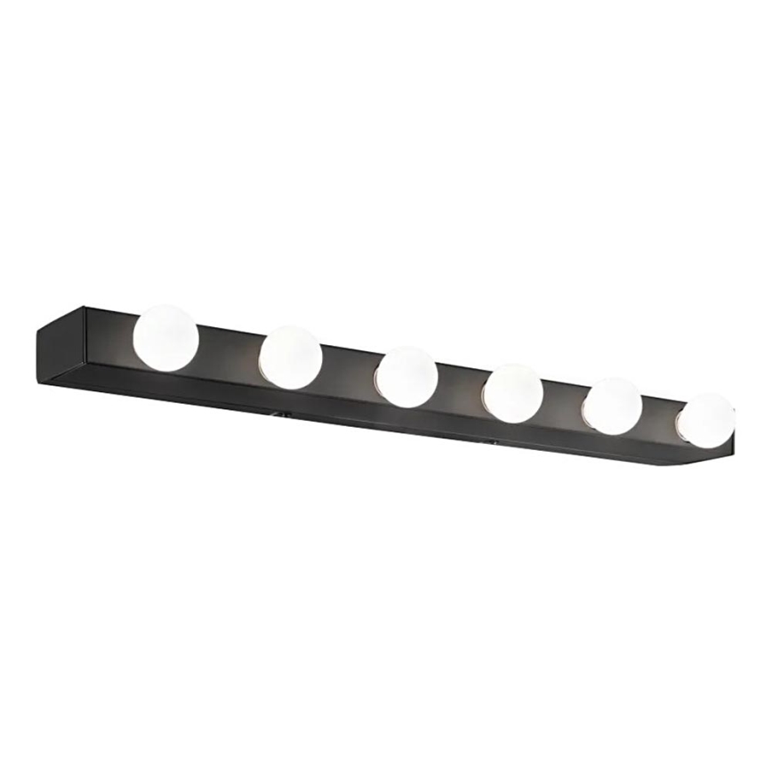 Ideal Lux - Wandleuchte PRIVE 6xE14/40W/230V schwarz
