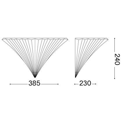 Ideal Lux - Wandleuchte SANTA 1xE14/40W/230V gold
