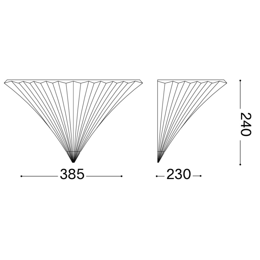 Ideal Lux - Wandleuchte SANTA 1xE14/40W/230V gold